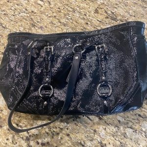 Coach purse. Black patent leather
